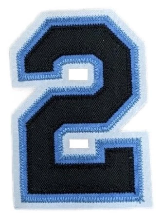 Black on Lt Blue on White - 3 Color TT - Unapplied