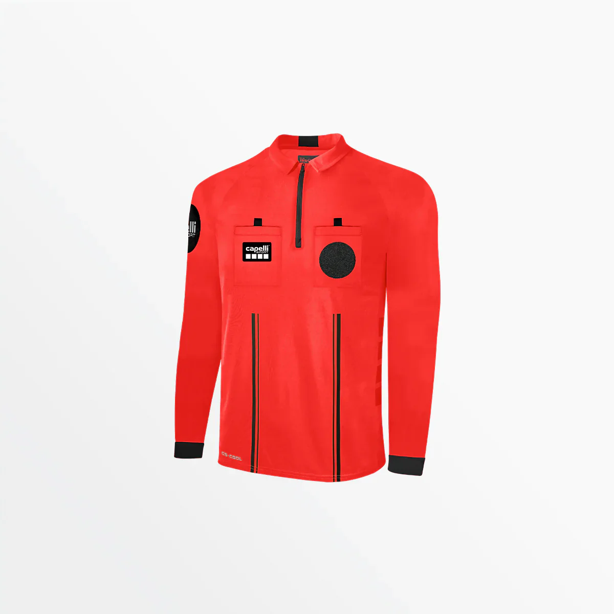 Capelli Sport Men's Soccer Referee 1/4 Zip Long Sleeve Jersey - Image 4