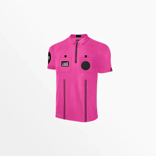 Capelli Sport Men's Soccer Referee 1/4 Zip Short Sleeve Jersey - Image 9