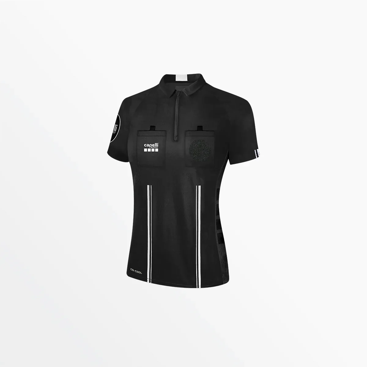 Capelli Sport Women's Soccer Referee 1/4 Zip Short Sleeve Jersey - Image 11
