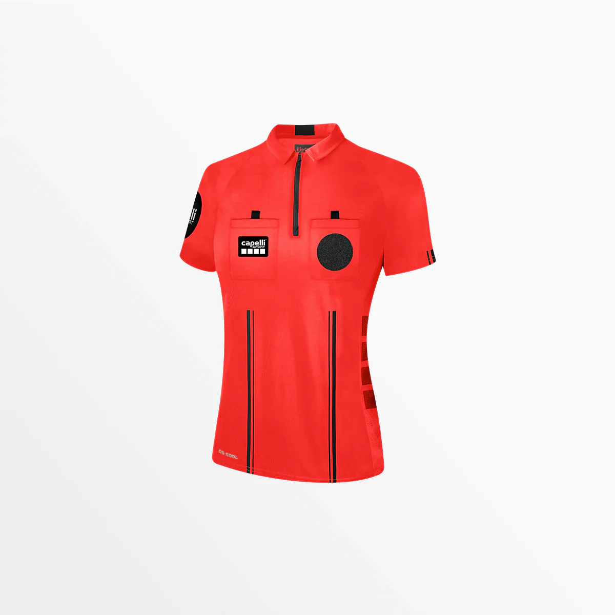 Capelli Sport Women's Soccer Referee 1/4 Zip Short Sleeve Jersey - Image 3