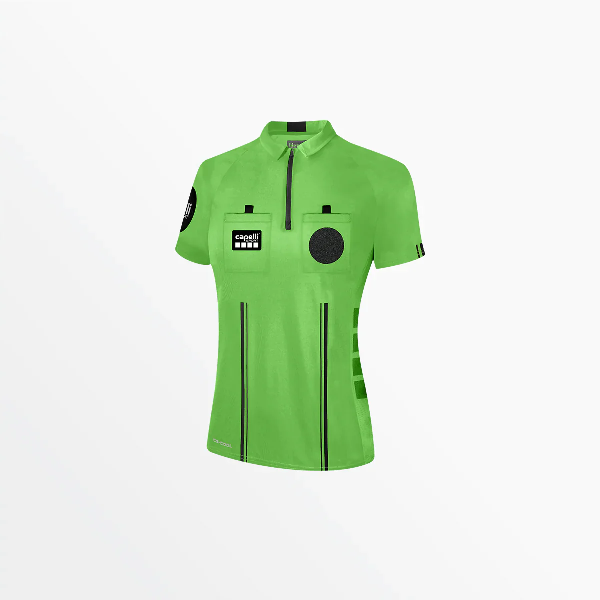 Capelli Sport Women's Soccer Referee 1/4 Zip Short Sleeve Jersey - Image 7