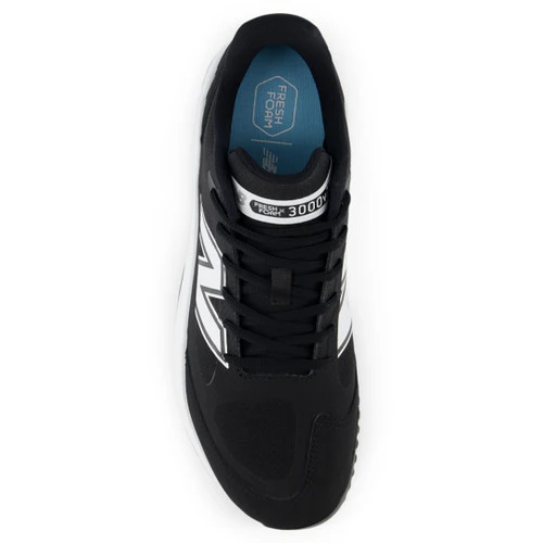 New Balance 3000v7 Turf Shoe - Black/White - Image 3