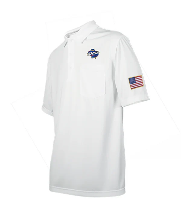 Georgia HSA Embroidered Men's Volleyball & Swimming Shirt - White - Image 2