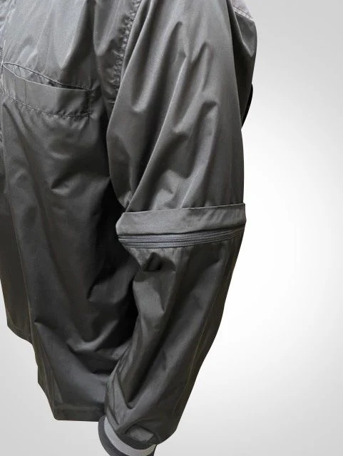 K22 - Honig's 1/4 Zip Pullover Convertible Jacket W/ Grey Shoulder Bar - Image 4