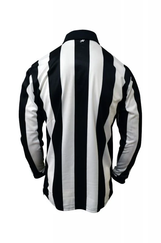 Honig's 2.25" Striped Long Sleeve Football/Lacrosse Jersey With Sublimated American Flag On Left Chest - Image 3