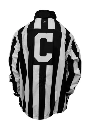 Honig's 2" Striped Collegiate Waterproof Pullover Jacket With Placket (NCAA) - Image 3