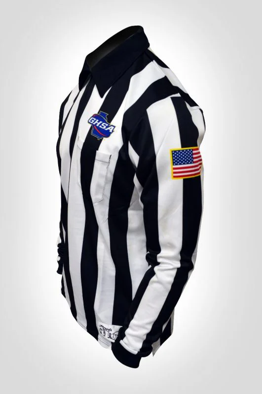 Honig's GHSA Sublimated 2" Long Sleeve Ultra Tech Football & Lacrosse Shirt With Flag - Image 2
