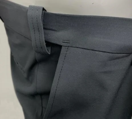 Honig's "New" Performance 4-Way Stretch Flat Front Combo Pant With Expander Waistband - Dark Charcoal - Image 3