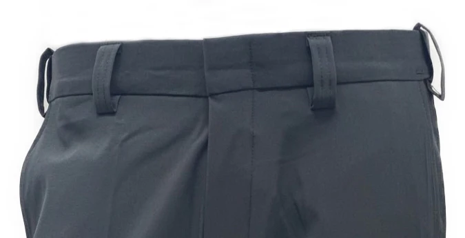 Honig's "New" Performance 4-Way Stretch Flat Front Plate Pant With Expander Waistband - Dark Charcoal - Image 4