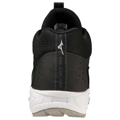 MIZUNO Ambition 3 All Surface Shoe Mid - Black/ White - Image 5