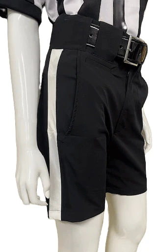 NEW - Honig's Lightweight Poly/Spandex Football Short Black w/White Stripe - Image 4