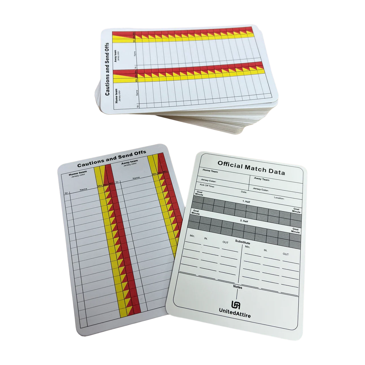 Professional Referee Report Cards (Set of 50)