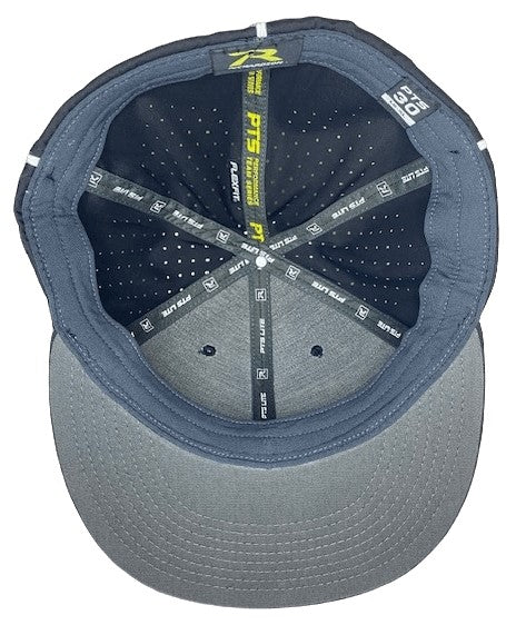 Richardson LITE R-Flex Performance Football/Lacrosse Officials Hat - Black w/White Piping - Image 3