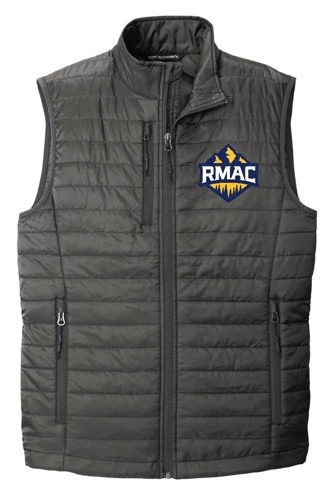 Rocky Mountain Athletic Conference Logo [RMAC] Packable Puffy Vest - Image 2