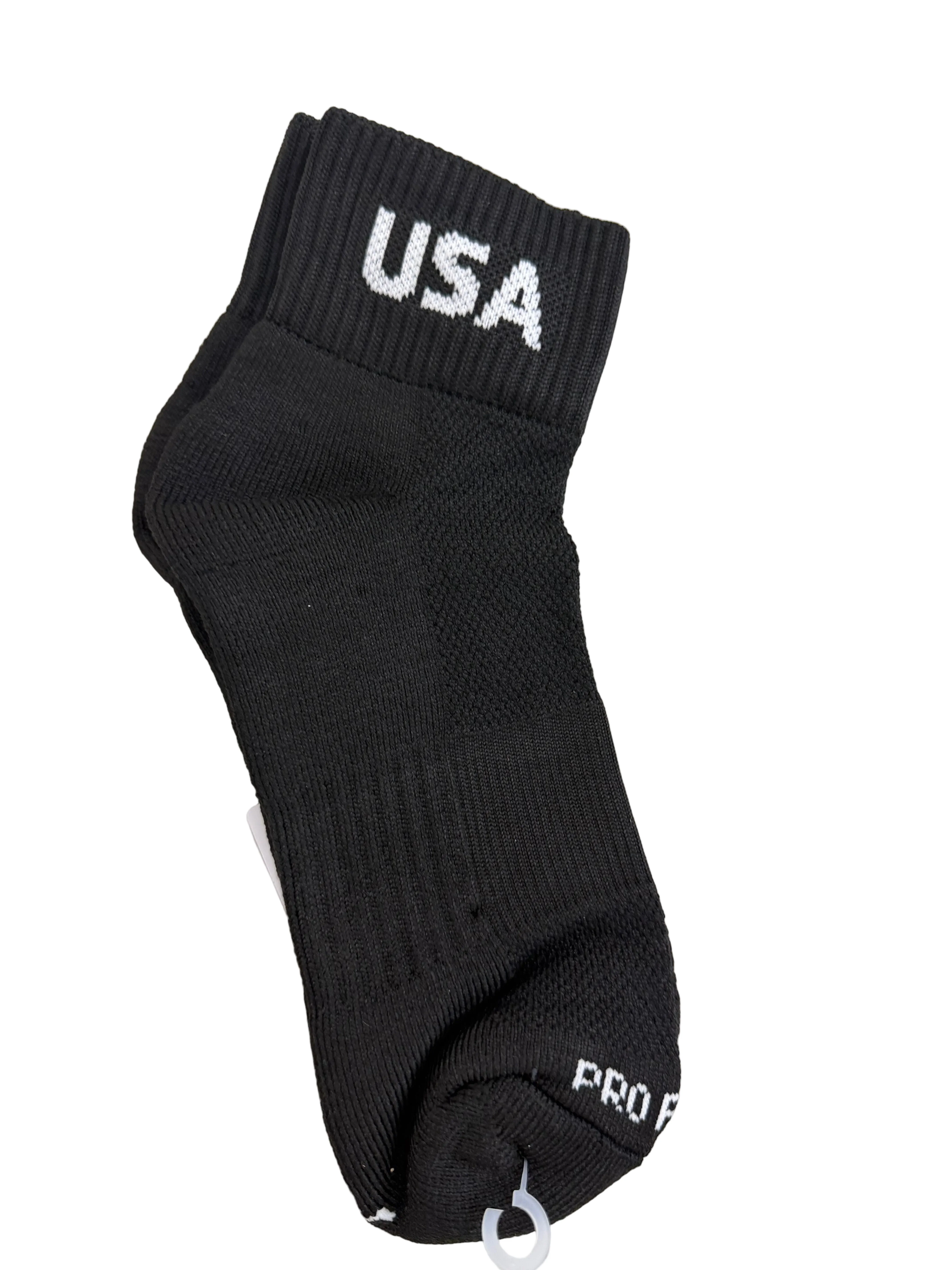 USA Softball Black Low Cut Socks