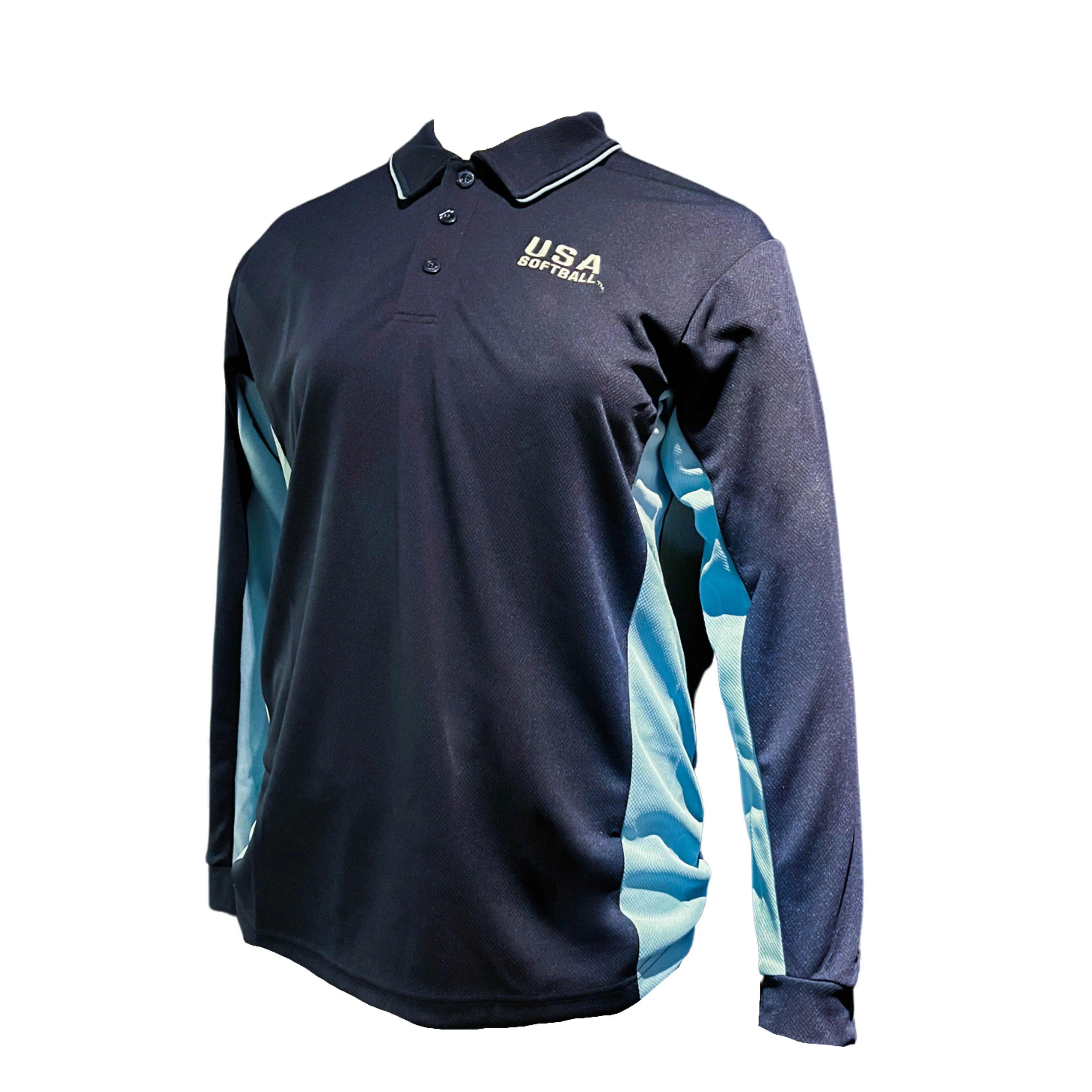 USA Softball Umpire Polo Long Sleeve - Image 3